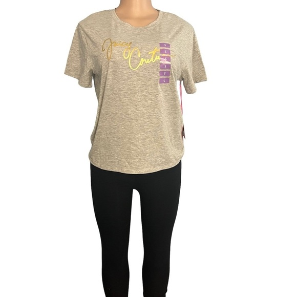 Juicy Couture Sport Grey Short Sleeve Shirt - Picture 2 of 7